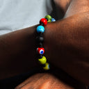 Dandy Street - shop online bracciali uomo di tendenza - Bracciale con murrine vivace e creativo - Positano