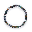 Dandy Street - shop online bracciali uomo di tendenza - Bracciali con pietre e argento 925 - Bracciale con pietre naturali di agata indiana - Tweed