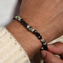 Dandy Street - shop online bracciali uomo di tendenza - Bracciali con pietre e argento 925 - Bracciale con pietre naturali di ossidiana - Dorian