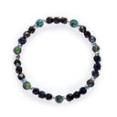 Dandy Street - shop online bracciali uomo di tendenza - Bracciali con pietre e argento 925 - Bracciale con pietre naturali di ossidiana - Dorian