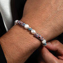 Dandy Street - shop online bracciali uomo di tendenza - Bracciali con pietre e argento 925 - Bracciale da uomo con perle naturali - Bazar