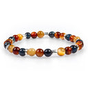 Dandy Street - shop online bracciali uomo di tendenza - Bracciali con pietre e argento 925 - Bracciale da uomo con pietre calde di occhio di tigre - Belle Époque