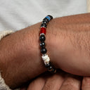 Dandy Street - shop online bracciali uomo di tendenza - Bracciali con pietre e argento 925 - Bracciale da uomo con pietre naturali - Blackjack