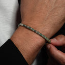Dandy Street - shop online bracciali uomo di tendenza - Bracciali con pietre e argento 925 - Bracciale da uomo con pietre naturali di giada - Radura