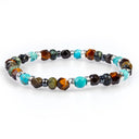 Dandy Street - shop online bracciali uomo di tendenza - Bracciali con pietre e argento 925 - Bracciale da uomo con pietre naturali - Gran Safari