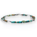 Dandy Street - shop online bracciali uomo di tendenza - Bracciali con pietre e argento 925 - Bracciale da uomo con turchese afgano - Oasi