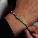 Dandy Street - shop online bracciali uomo di tendenza - Bracciali con pietre e argento 925 - Bracciale da uomo con turchese afgano - Oasi