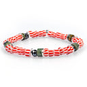 Dandy Street - shop online bracciali uomo di tendenza - Bracciali con pietre e argento 925 - Bracciale da uomo dal carattere energico - Paprika