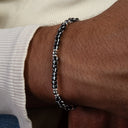Dandy Street - shop online bracciali uomo di tendenza - Bracciali con pietre e argento 925 - Bracciale da uomo essenziale e contemporaneo - Kohl