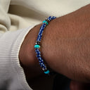 Dandy Street - shop online bracciali uomo di tendenza - Bracciali con pietre e argento 925 - Bracciale da uomo in argento colorato e sofisticato - Majorelle