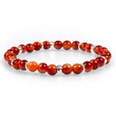 Dandy Street - shop online bracciali uomo di tendenza - Bracciali con pietre e argento 925 - Bracciale da uomo in argento e occhio di tigre - Marte