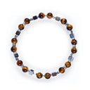 Dandy Street - shop online bracciali uomo di tendenza - Bracciali con pietre e argento 925 - Bracciale da uomo in argento elegante e materico - Brandy