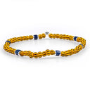 Dandy Street - shop online bracciali uomo di tendenza - Bracciali con pietre e argento 925 - Bracciale da uomo in pietre e argento dal carattere deciso - Zafferano
