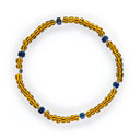Dandy Street - shop online bracciali uomo di tendenza - Bracciali con pietre e argento 925 - Bracciale da uomo in pietre e argento dal carattere deciso - Zafferano