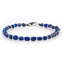 Dandy Street - shop online bracciali uomo di tendenza - Bracciali con pietre e argento 925 - Bracciale da uomo in pietre naturali di lapislazzuli - Firmamento