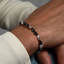 Dandy Street - shop online bracciali uomo di tendenza - Bracciali con pietre e argento 925 - Bracciale da uomo in vetro etnico colorato e originale - Souk