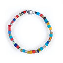 Dandy Street - shop online bracciali uomo di tendenza - Bracciali con pietre e argento 925 - Bracciale da uomo in vetro etnico colorato e originale - Souk