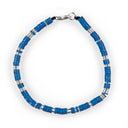 Dandy Street - shop online bracciali uomo di tendenza - Bracciali con pietre e argento 925 - Bracciale da uomo in vinile africano - Kivu