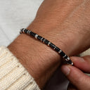 Dandy Street - shop online bracciali uomo di tendenza - Bracciali con pietre e argento 925 - Bracciale da uomo in vinile africano - Zulu