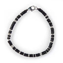 Dandy Street - shop online bracciali uomo di tendenza - Bracciali con pietre e argento 925 - Bracciale da uomo in vinile africano - Zulu