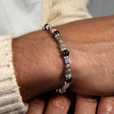 Dandy Street - shop online bracciali uomo di tendenza - Bracciali con pietre e argento 925 - Bracciale da uomo luminoso con pietre naturali - Galà