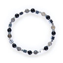Dandy Street - shop online bracciali uomo di tendenza - Bracciali con pietre e argento 925 - Bracciale da uomo luminoso con pietre naturali - Galà