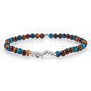 Dandy Street - shop online bracciali uomo di tendenza - Bracciali con pietre e argento 925 - Bracciale da uomo sottile in argento - Windsor