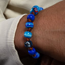 Dandy Street - shop online bracciali uomo con murrine veneziane - Bracciale da uomo con perle di vetro di Murano - Malamocco