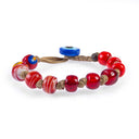 Dandy Street - shop online bracciali uomo con murrine veneziane - Bracciale da uomo con perle di vetro di Murano - Redentore