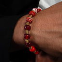 Dandy Street - shop online bracciali uomo con murrine veneziane - Bracciale da uomo con perle di vetro di Murano - Redentore