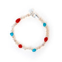 Dandy Street - shop online bracciali uomo di tendenza - Bracciale con perle corallo e turchese - Maer