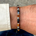 Dandy Street - shop online bracciali uomo di tendenza - Bracciale da uomo con onice opaca - Beniamino