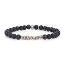 Dandy Street - shop online di gioielli da uomo di tendenza - Bracciale da uomo con pietra lavica