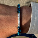 Dandy Street - shop online di gioielli da uomo di tendenza - Bracciale da uomo dallo stile essenziale - Petrol