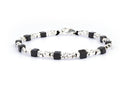 Dandy Street - shop online - accessori uomo bracciali di tendenza - Tris di bracciali uomo con argento 925 e pietra lavica - Tris #28