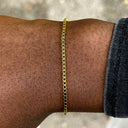 Dandy Street - shop online bracciali uomo di tendenza - Bracciale da uomo in oro elegante - Einar