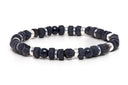 Dandy Street - shop online - accessori uomo bracciali di tendenza - Tris di bracciali uomo con argento 925 e pietra lavica - Tris #28
