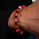 Dandy Street - shop online bracciali uomo in vetro di Murano - Bracciale con murrine dai colori intensi - Bucintoro