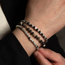 Dandy Street - shop online - accessori uomo bracciali di tendenza - Tris di bracciali uomo con argento 925 e pietra lavica - Tris #27