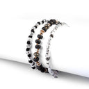 Dandy Street - shop online - accessori uomo bracciali di tendenza - Tris di bracciali uomo con argento 925 e pietra lavica - Tris #27