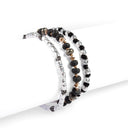 Dandy Street - shop online - accessori uomo bracciali di tendenza - Tris di bracciali uomo con argento 925 e pietra lavica - Tris #27