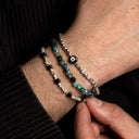 Dandy Street - shop online - accessori uomo bracciali uomo - Tris di bracciali uomo con argento 925 e pietre naturali - Tris #26