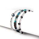 Dandy Street - shop online - accessori uomo bracciali uomo - Tris di bracciali uomo con argento 925 e pietre naturali - Tris #26