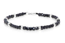 Dandy Street - shop online - accessori uomo bracciali di tendenza - Tris di bracciali uomo con diaspro imperiale e spinello nero - Tris #33