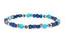 Dandy Street - shop online - accessori uomo bracciali di tendenza - Tris di bracciali uomo con lapislazzuli e argento 925 - Tris #29