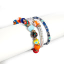 Dandy Street - shop online - accessori uomo bracciali di tendenza - Tris di bracciali uomo con murrine e lapislazzuli - Tris #34