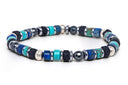 Dandy Street - shop online - accessori uomo bracciali di tendenza - Tris di bracciali uomo con murrine e pietre naturali - Tris #35