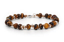 Dandy Street - shop online - accessori uomo bracciali di tendenza - Tris di bracciali uomo con occhio di tigre e argento 925 - Tris #31