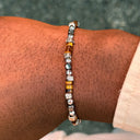 Dandy Street - shop online bracciali uomo di tendenza - bracciale elastico - bracciale uomo - bracciale pietre dure ematite occhio di tigre - Fern