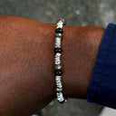 Dandy Street - shop online bracciali uomo di tendenza - bracciale elastico - bracciale uomo - bracciale pietre naturali onice pirite - Flox